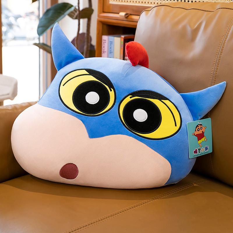 Plush Shinchan Crayon Toy Head Shaped Pillow Cartoon Doll Sofa Gift Cushion