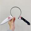 Halloween Party Horror Hair Bands Fake Knife Axe Cleaver Scissor Headbands Through Head Scary Masquerade Costume Photobooth Prop