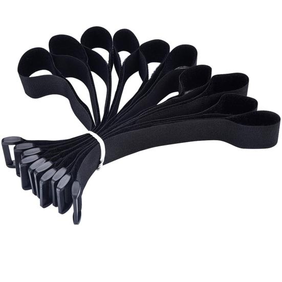 5 sztuk Paski mocujące z zapięciem na rzep Plastikowa klamra Mocne przyleganie Odporne na zużycie Wielofunkcyjne Akcesoria mocujące