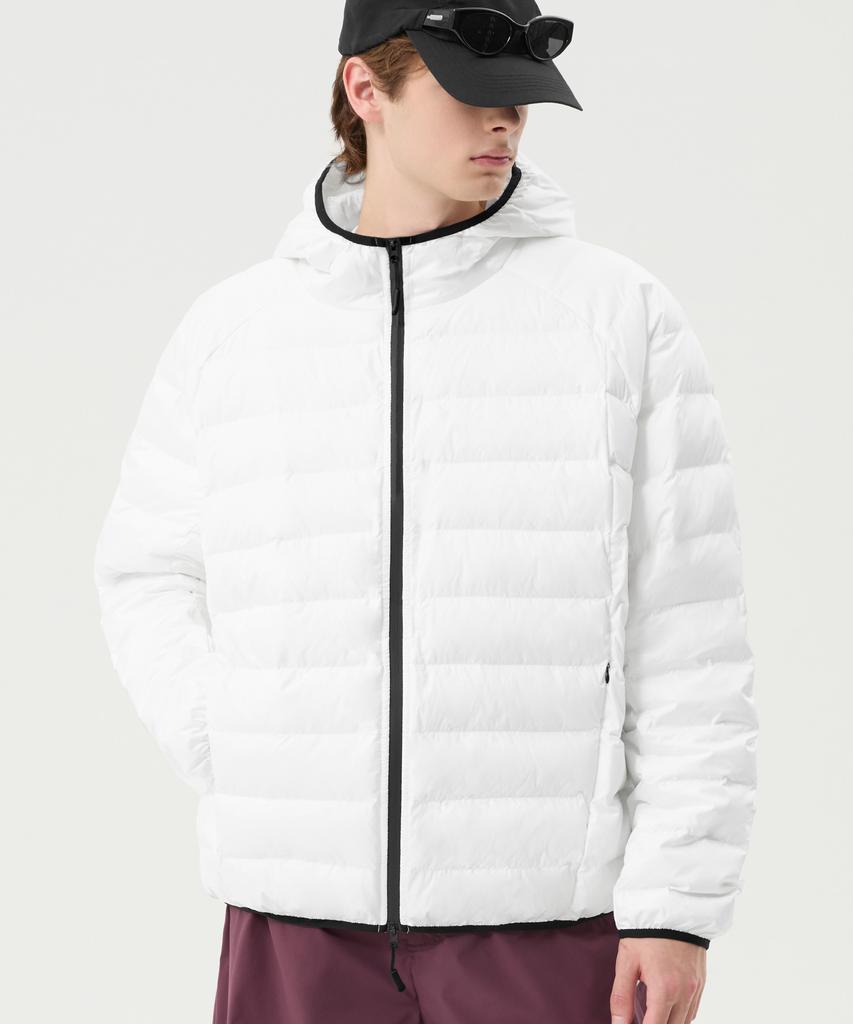 Trillion Light Hoodie Padded Jacket_White