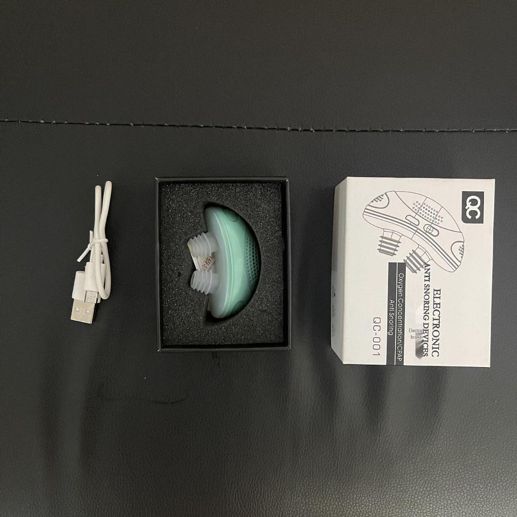 New Compact Electric Anti-Snoring Device for Men and Women - Home Use Solution to Stop Snoring