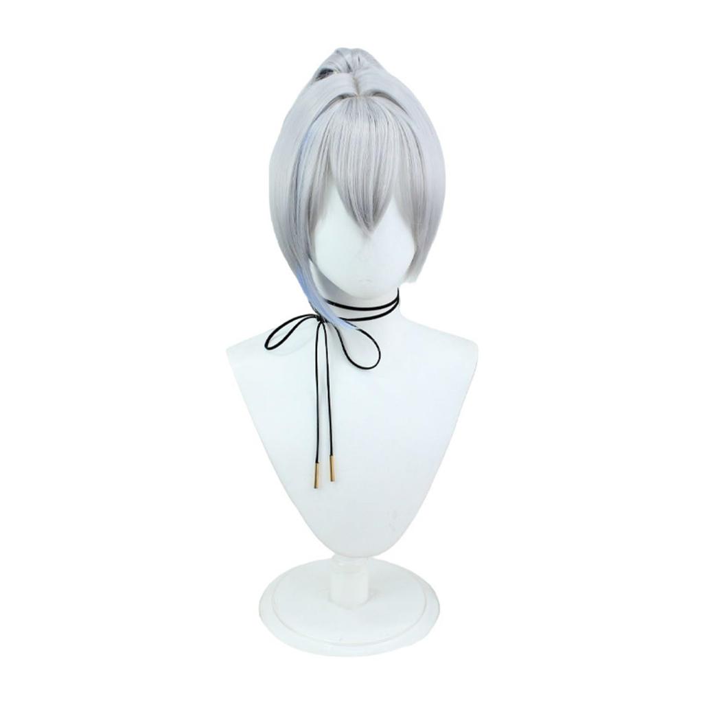 Collapse Star Rail Silver Wolf Cosplay Anime Kostým Paruka s Parukou 40cm Paruka, Žáruvzdorná Síť...