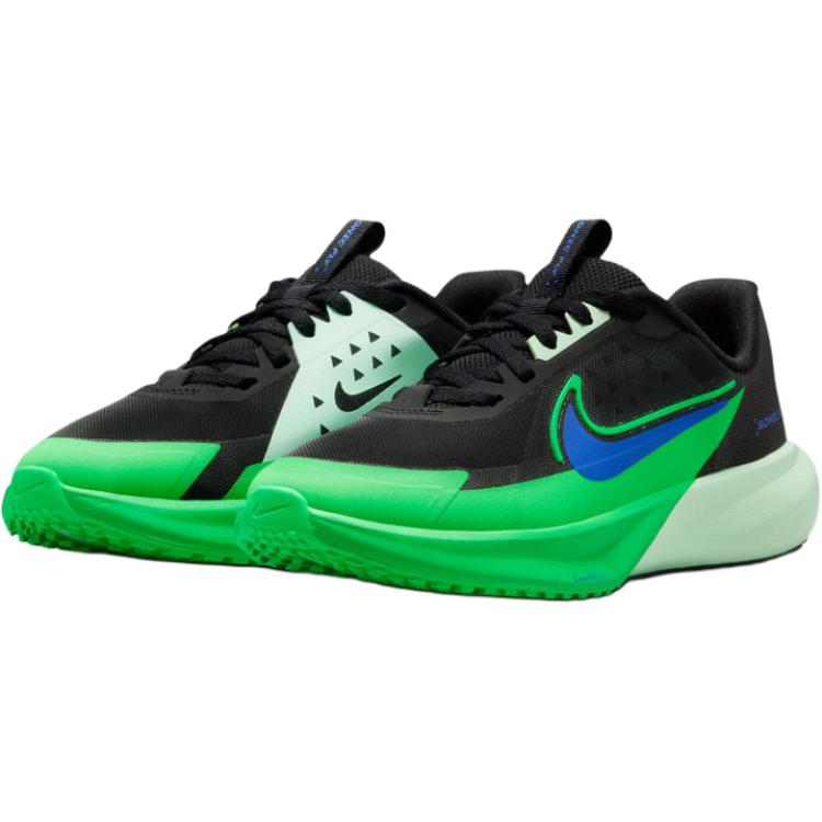 Nike Sonic Fly Comfortable Versatile Low-Top Kids Running Shoes Unisex running shoes Black Green FZ0017009