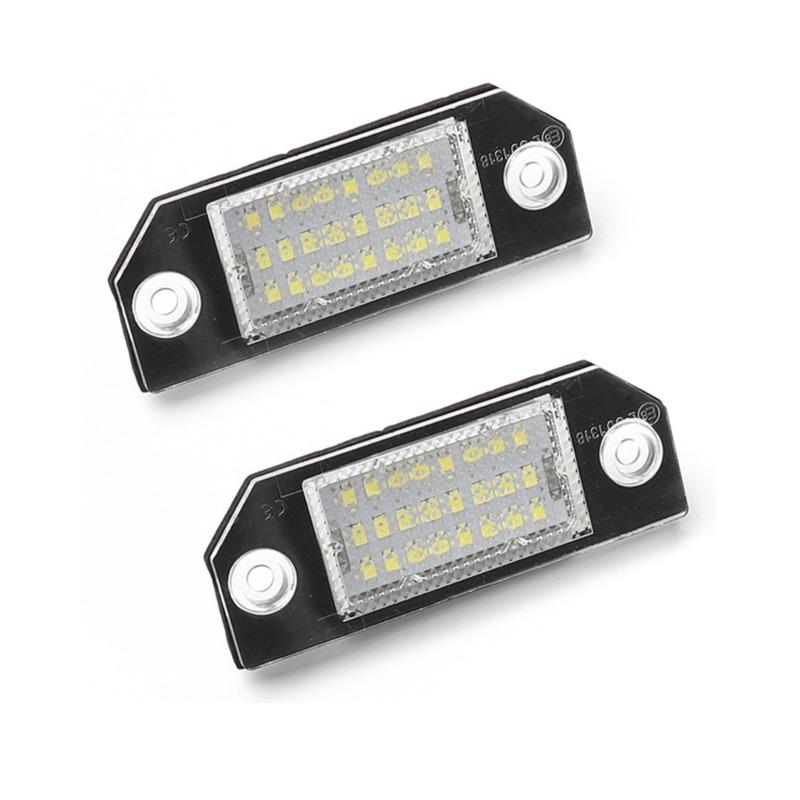 LED License Plate Light Compatible with Ford Focus CMAX MK2 2003 2008 High Quality Car Accessories tallation Kit Easy DIY Fit