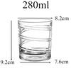 280ml Rotating Whiskey Glass Old Fashioned Glass for Drinking Bourbon,Scotch,Cocktails or Tea,Whisky