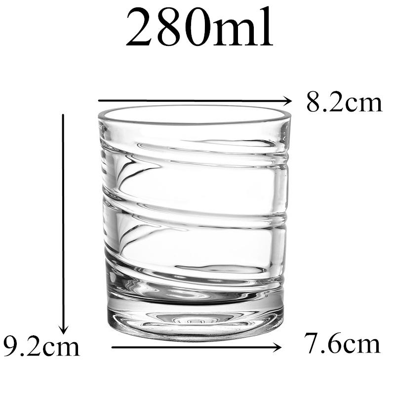 280ml Rotating Whiskey Glass Old Fashioned Glass for Drinking Bourbon,Scotch,Cocktails or Tea,Whisky