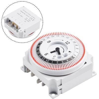 Mechanical 24 Hours Timer Switch Industrial Timing Device Panel Switch Protect