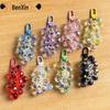 Charming Transparent Acrylic Grape Cluster Keychain - Women's Handbag Accessory & Small Gift