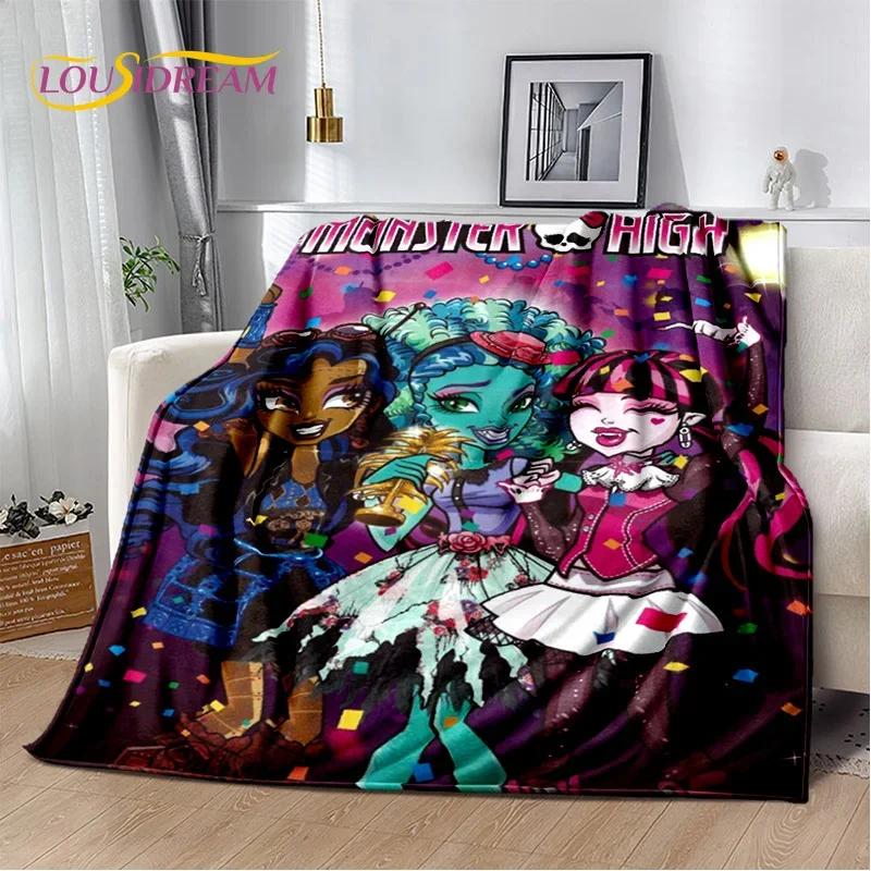 Cartoon Monster High Draculaura Wampir Miękkie Koce, Utrzymuj Ciepły Koc Wygodny Na Piknik Łóżka Sofa Dom Sypialnia Dzieci
