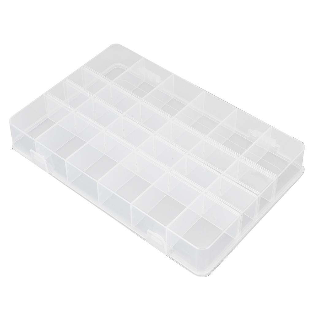 PP Grid Box Transparent Separate Storage Organizer Removable Electronic Component Containers
