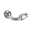 AN‑3 Banjo Eye Brake Hose Fitting Stainless Steel 90 degrees  Adapter Automobile Accessories