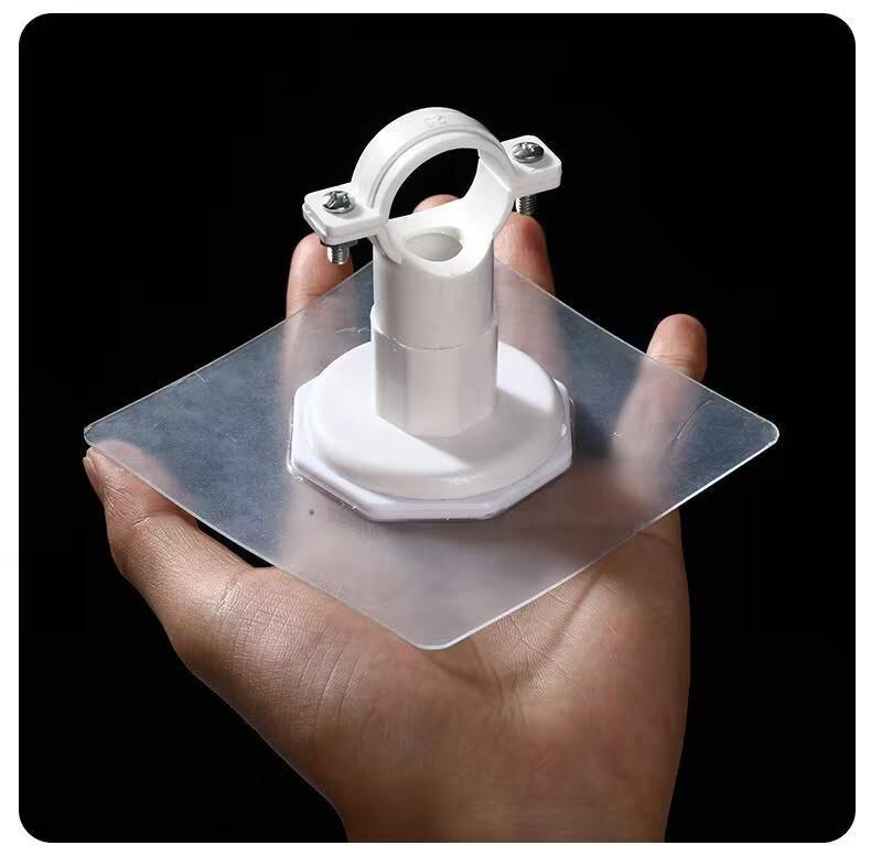 Punch-Free Wall-Mount Water & Gas Pipe Clamp - Fits 4 & 6 Point Iron Pipes