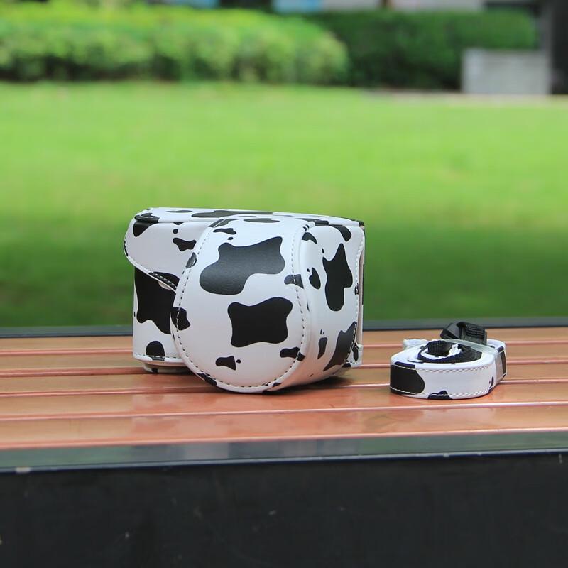 WEZHO Cow Print Camera Bag for Sony Alpha Cameras