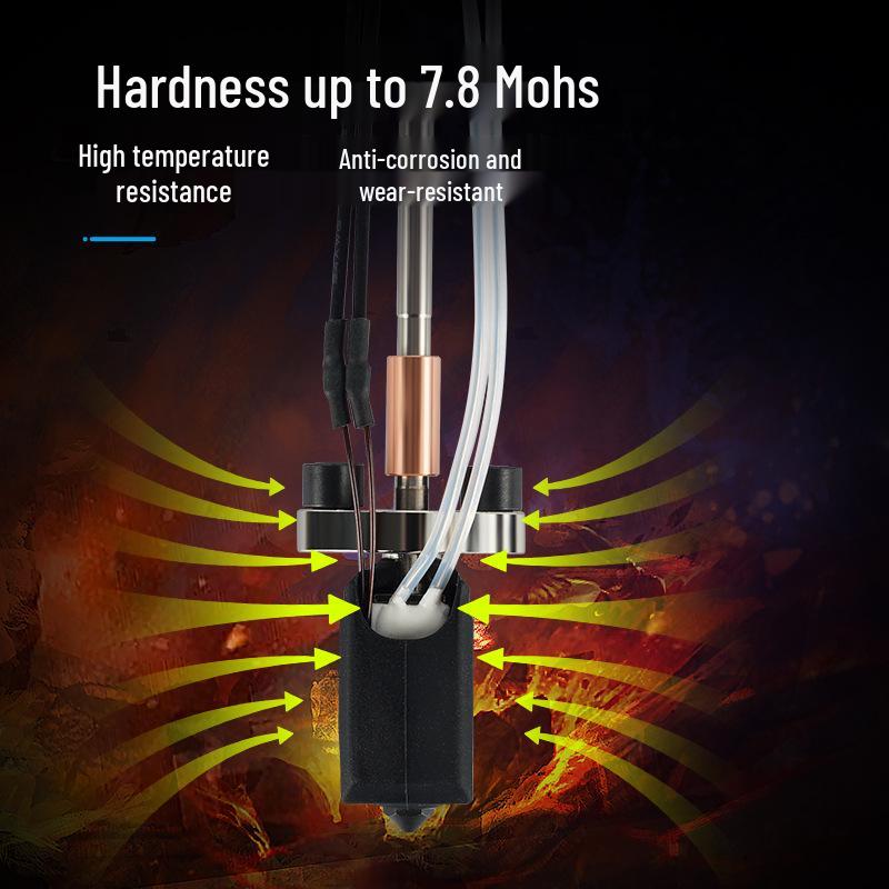 K1C/K1MAX 3D Printer Hotend Kit with Integrated Heating Block and Removable Nozzle