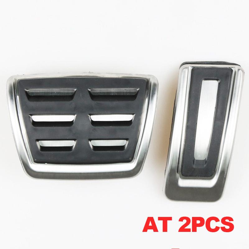 Edelstahl Auto Kraftstoff Bremspedal Fußstütze Pedale Abdeckung Für Volkswagen VW GOLF 7 MK7 Tiguan L Skoda Kodiaq Schnelle octavia A7