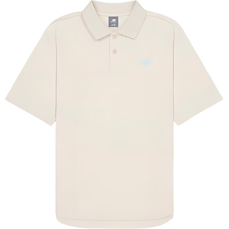 New Balance Polo Shirt Men s Ecru NFE36031L-BE L