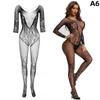 Ženy větší velikosti Žhavé Sexy Body Punčochy Spodní prádlo Květinový vzor Síťované Body Punčochy Body Spodní prádlo Punčochové kalhoty Spodní prádlo Punčochové kalhoty Sexy kostýmy
