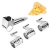Silver Rotary Cheese Grater Rotatable Cheese Shredder Tool Hand Crank Cheese Grater  Kitchen