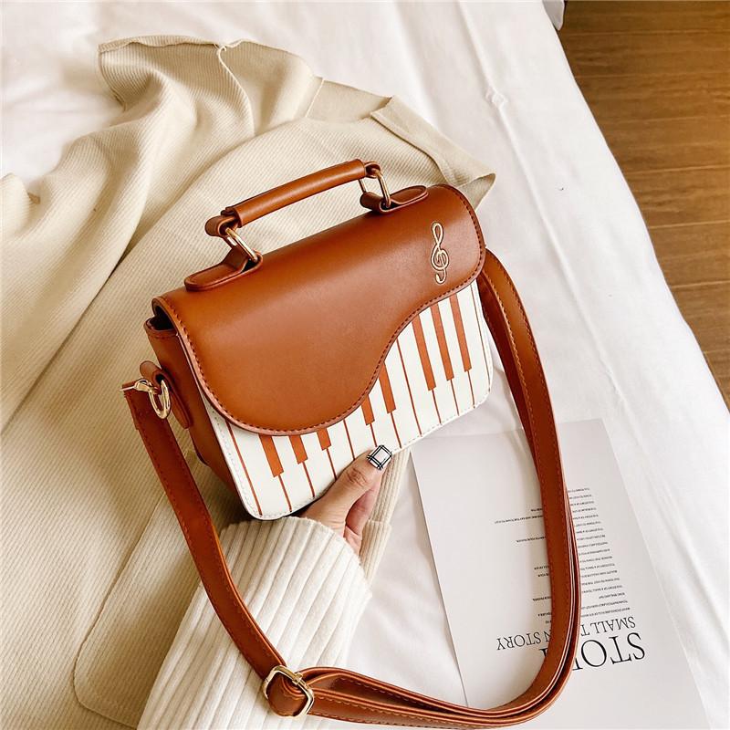 Korean Piano Design Women Shoulder Bags PU Leather Messenger Bag Handbag Fashion Corssbody Bag Pocket Coin Purse Package