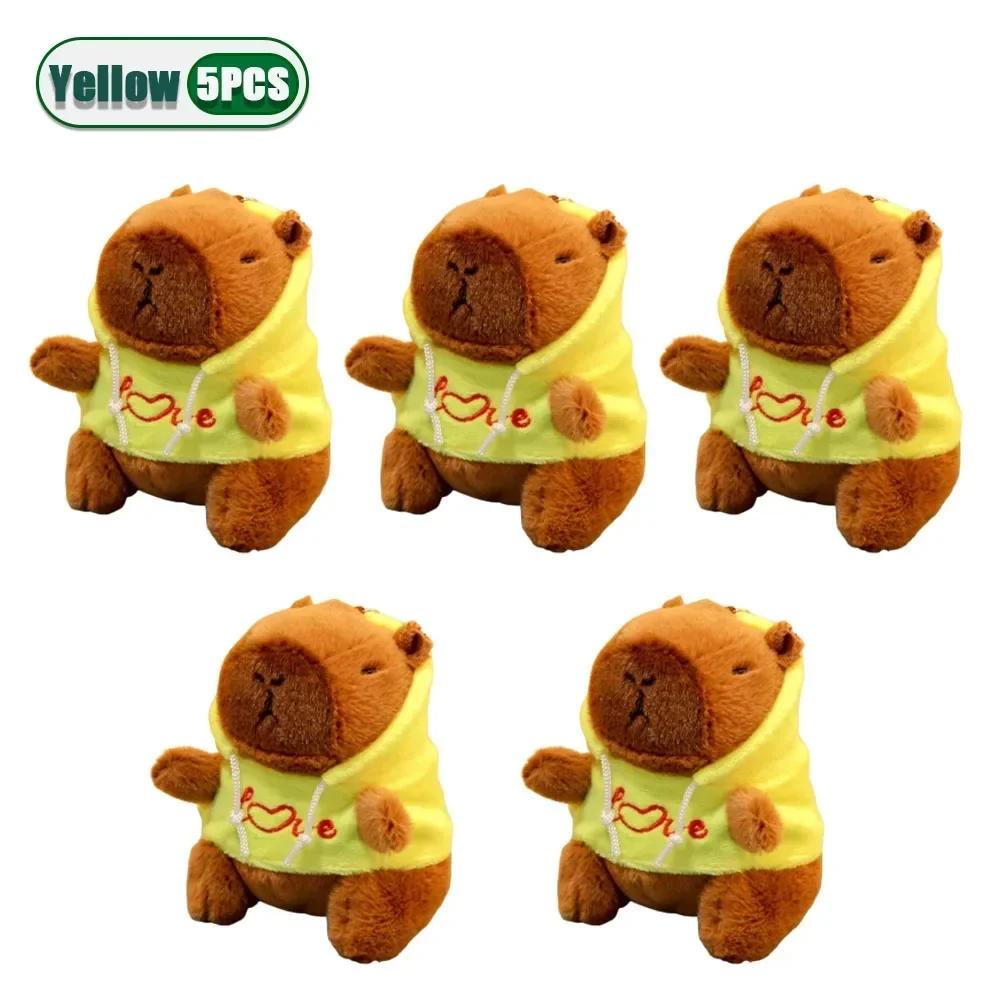 1-20PCS Capybara Plush Toy Keychain Water Pig Plush Doll for Backpack Hanging Christmas Gift Keychain Accesorios