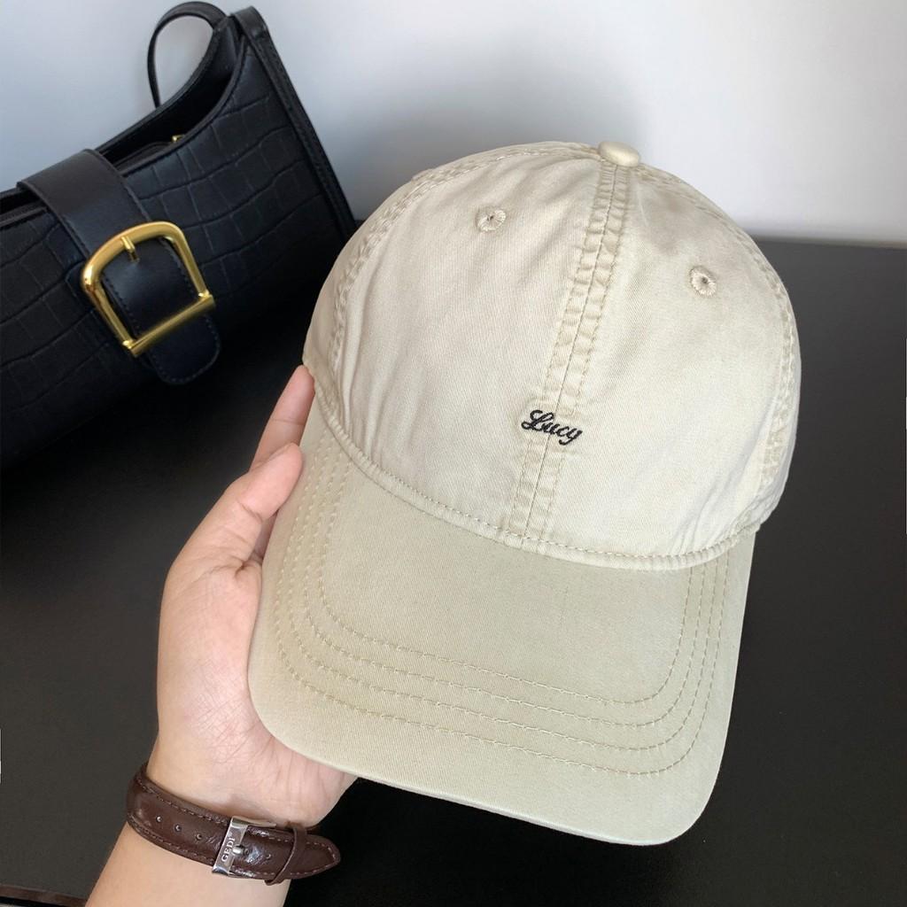 Cotton Baseball Cap With Embroidered Letters For Casual Sports And Sun Protection
