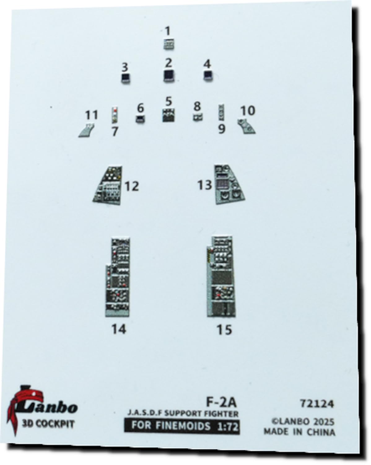 

Lambo Models 1/72 Mitsubishi F-2A Interior 3D Decal (for Fine Molds) Plastic Model Decal LNB72124 (Airplane)