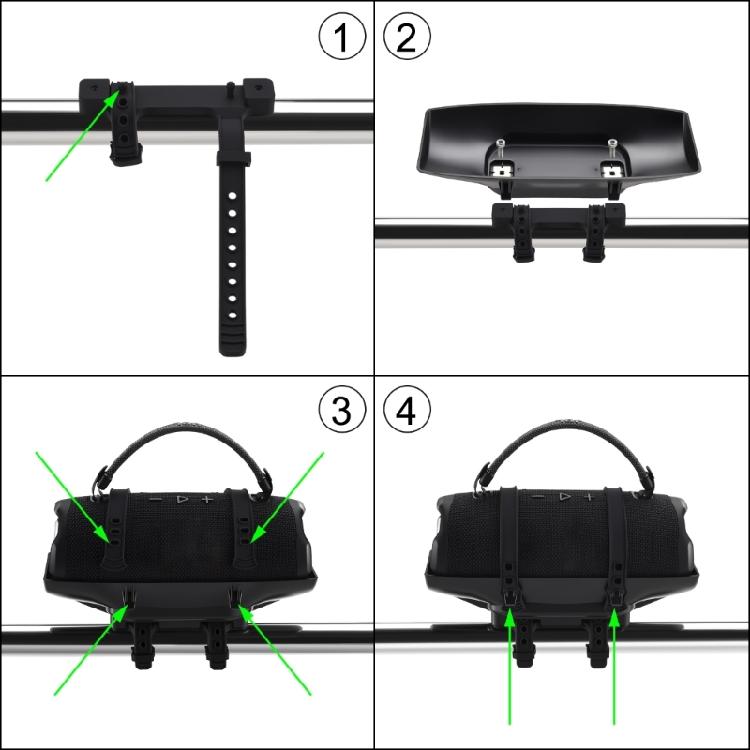 All Terrain Speaker Stabilizer Vibration Dampening Strong Motorcycle Sound Bracket Cycling Sound Attach for Charge