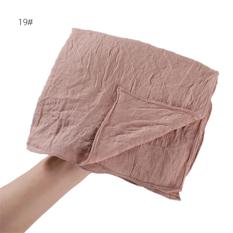 Women Big Size Plain Solid Cotton Rayon Hijab Scarf Lady High Quality Wraps and Shawls Musulman Headband Islamic Turban 180*90Cm