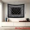 2D Vintage Paisley Bandana Backdrop Banner for Aesthetic Room Decor