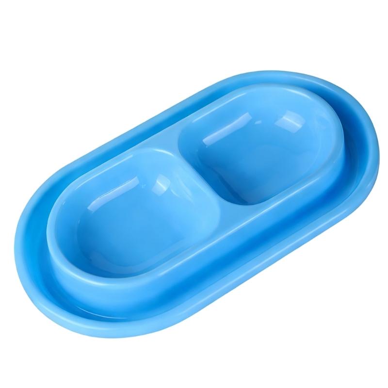 Ants Resistant Double Compartment Cats Feeders Bowl for Pet Food and Water Suitable for Indoor and Outdoor Use