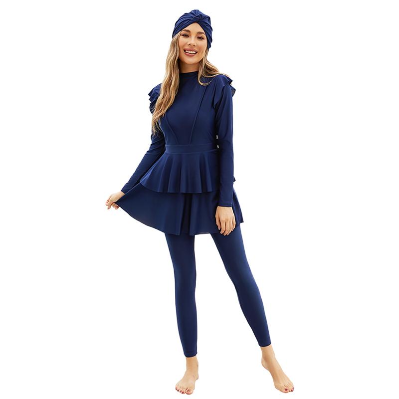 Женский мусульманский купальный костюм с шапочкой — фото 9