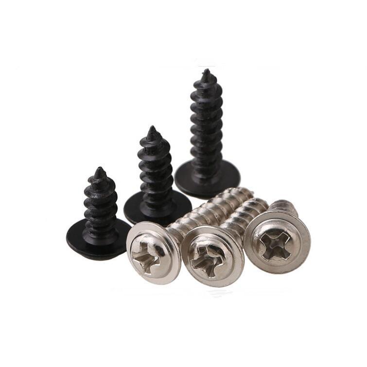 Nickel-Plated Phillips Round Head Self-Tapping Screws with Spacer In Various Sizes: M1.4, M1.7, M2, M2.3, M2.6