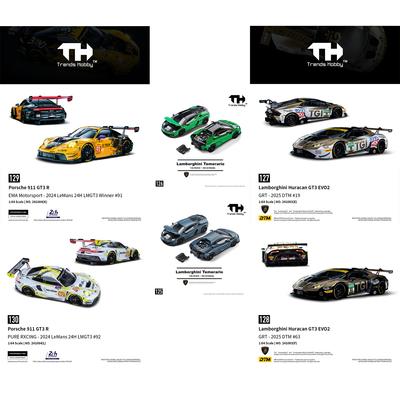 TH-Trends Hobby 1/64 Lamborghini Huracan GT3 EVO2 - DTM Porsche 911 GT3 R - Le Mans 24 Hours Cars Alloy Diecast Metal Model