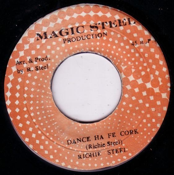

7-дюймовая пластинка RICHIE STEEL Dance Ha Fe Cork NONE Magic Steel Pro Ямайка Регги Ска Даб Б/у