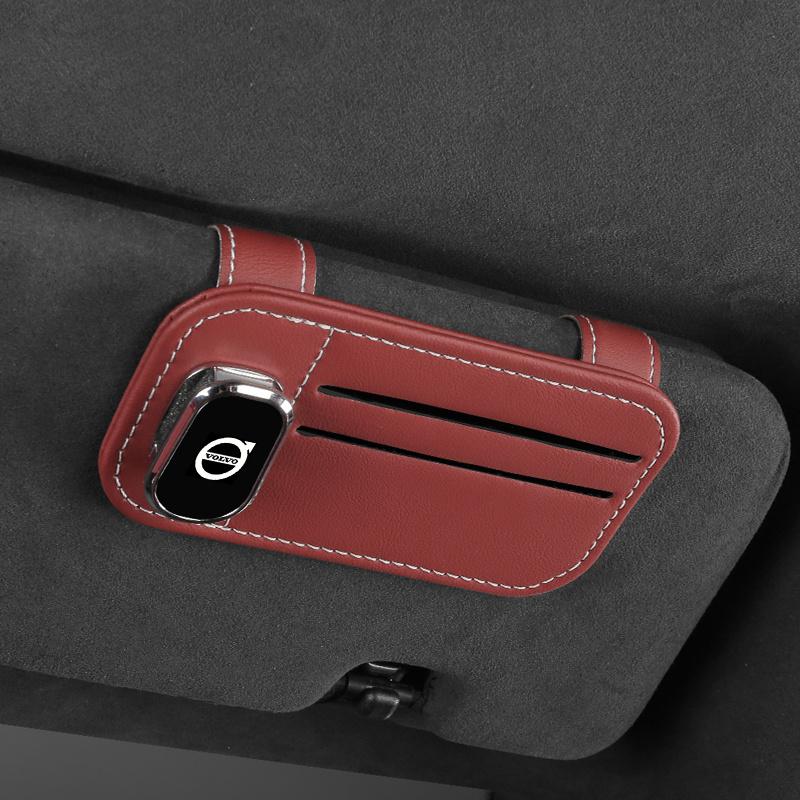 Auto Sonnenblende Sonnenbrillen Clip Brillen Auto Aufbewahrung Zubehör Für Volvo XC60 V50 V40 XC90 S60 S40 S80l V90 V60 EX90 S90 XC40