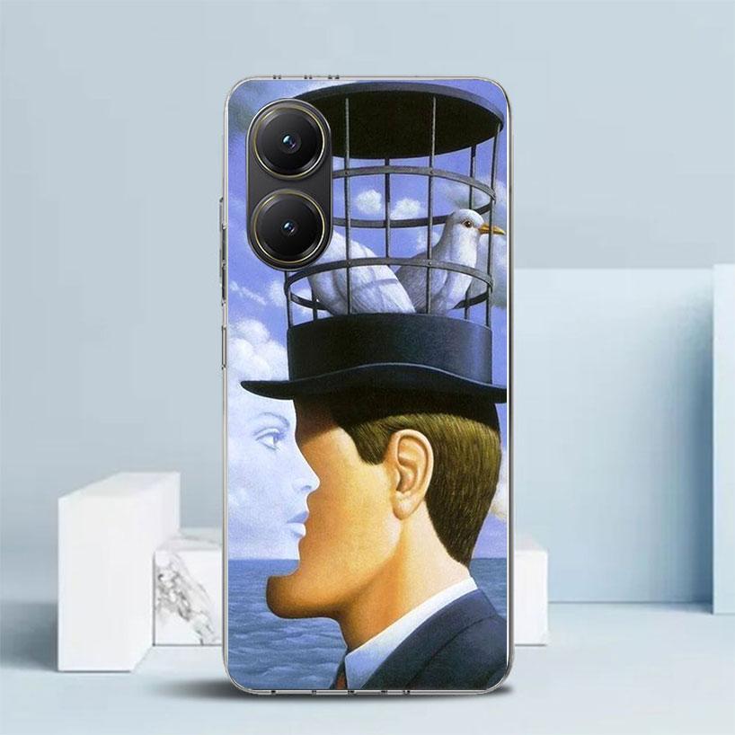 Rene Magritte Art Phone Case For Xiaomi Poco F7 Ultra X5 X6 X7 Pro M7 Redmi 15C 15 13C 13 12C 12 10C 10 10A 9 9C 9A 9T Cover Poc