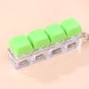 Lumină LED cu 4 taste Breloc tastatură Tastatură Jucării de decompresie Jucărie tastatură cu deget Buton DIY Jucării de ameliorare a stresului