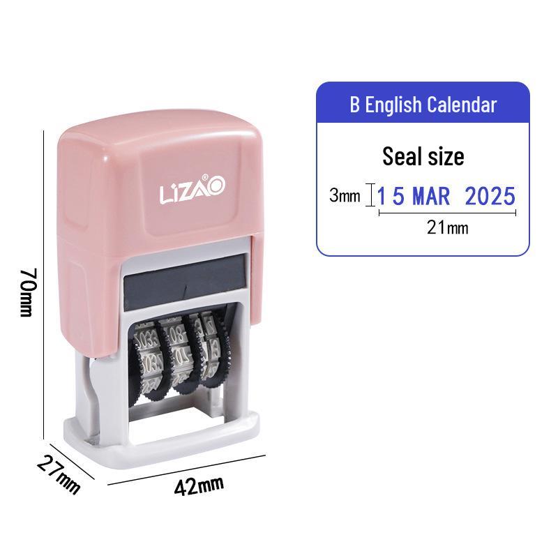 Automatic Re-inking Teacher QC Date Stamp with Adjustable Year, Month, Day