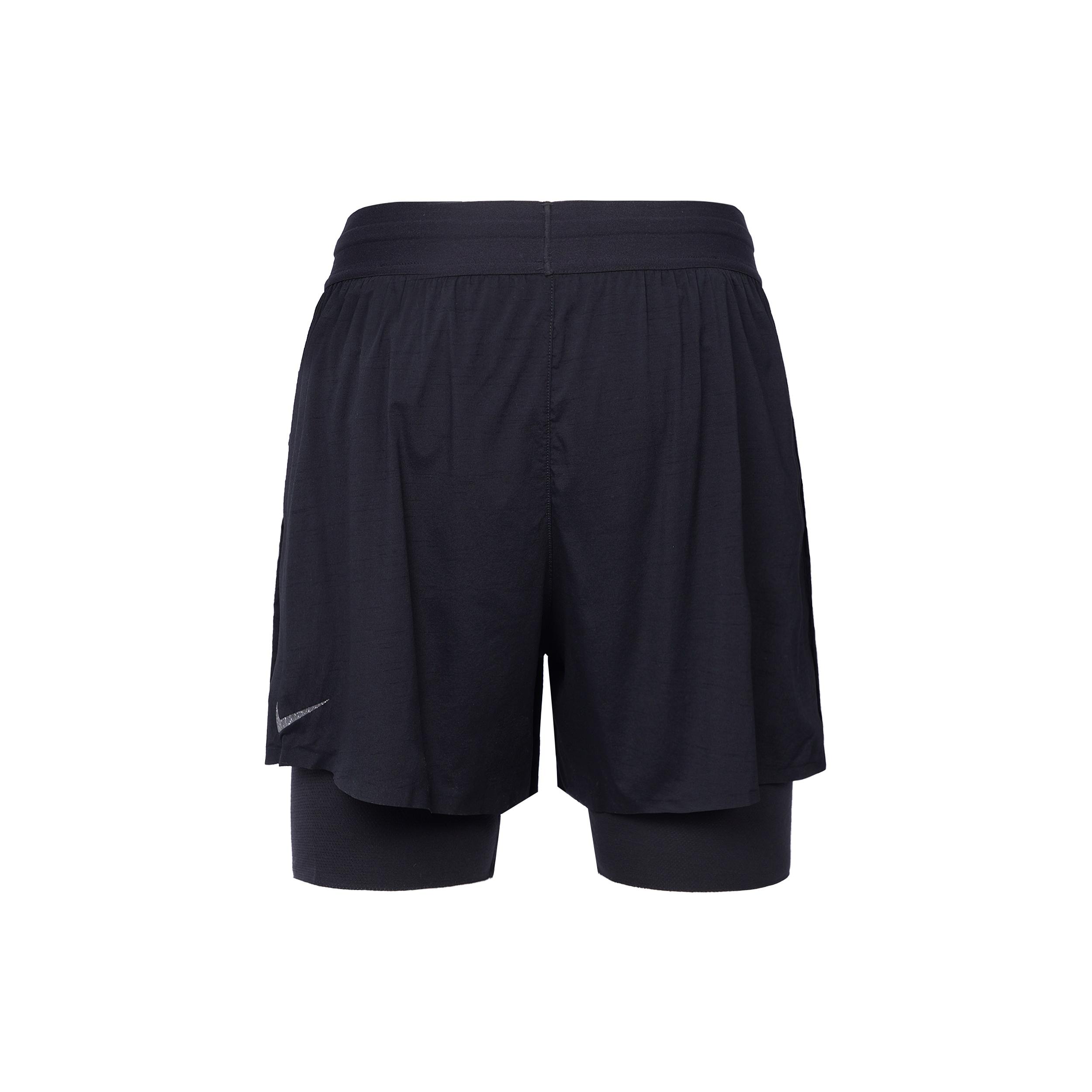 Nike Yoga Solid Color Lacing Breathable Casual Sports Shorts Black Men s DN1521-010 XL