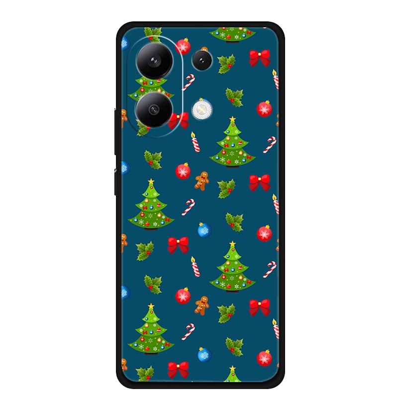 Christmas Case For Redmi Note 13 4G 5G Case Note13 Pro 5G 4G 13R Pro Soft TPU Silicone Covers for Xiaomi Redmi Note 13 Pro Plus