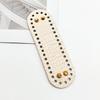 Round Oval Bottom Pu Leather Bag Base With Holes For Diy Home Decoration Handmade Knitted Bag Crochet Bag Bottom Accessories