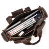 Leather Handbags for men male genuine leather business briefcase for man men's real cow skin shoulder bag tote bags brown