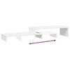 Monitor Stand White (52 101) * 22 * 14 cm Solid Pine Wood