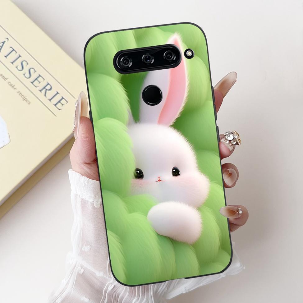 For LG V40 V50 ThinQ Case V50S ThinQ Cute Cartoon Cat Luxury Cool Shockproof Silicone Back Cover For LG V50S ThinQ 5G Phone Case