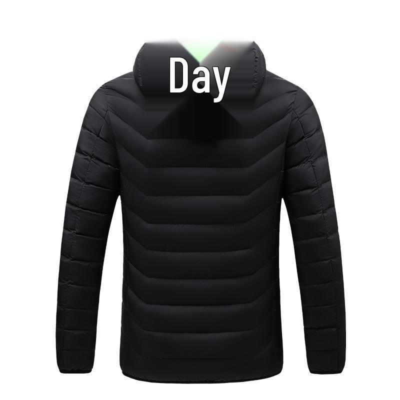 

Men s Dual-Control Heated Cotton Jacket - Outdoor Fashion & Intelligent Warmth M
