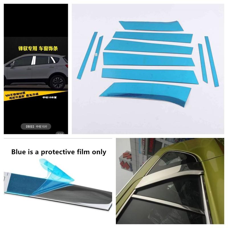 Für Suzuki S-Cross Scross SX4 2014 2015 2016 2017 2018 Fenster B C Säule Abdeckung Säulenleiste Aufkleber Autozubehör
