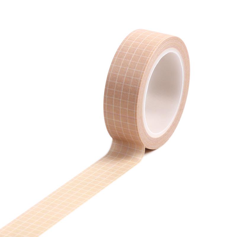 Agu AGU Journal Decoration Stickers: Solid Color Grid Washi Tape