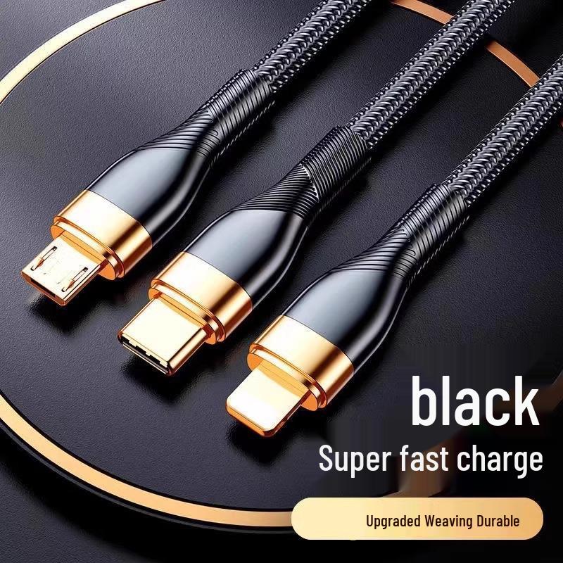 120W Super Fast Multi-Port Charger with 3-in-1 Data Cable Car Kit