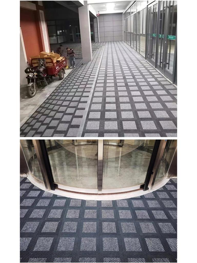 Tappeto d'ingresso commerciale antiscivolo: Tappeto per pavimenti antipolvere, assorbente per l'acqua, componibile