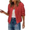 BITCED Women's Vintage Casual Solid Color Print Autumn Winter Long Sleeve Jackets & Coats